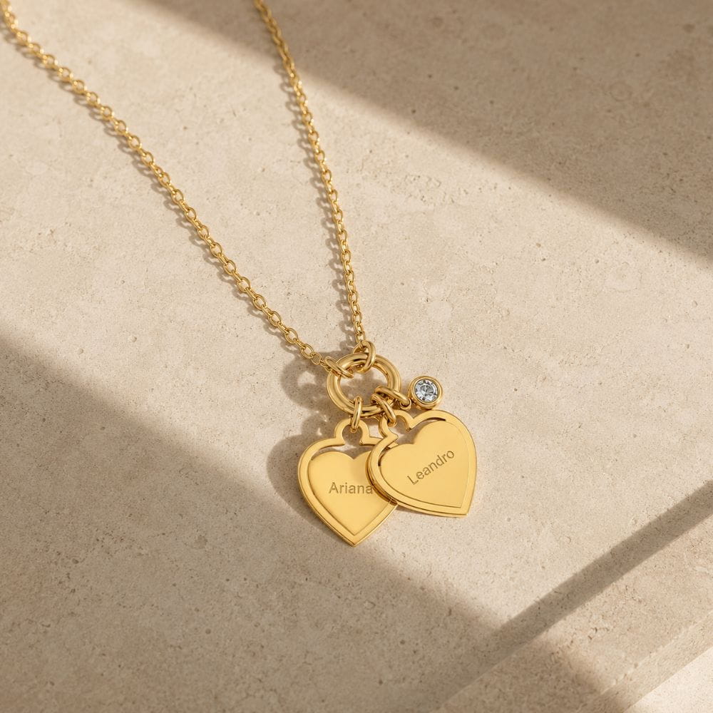 Collier à cœurs personnalisés