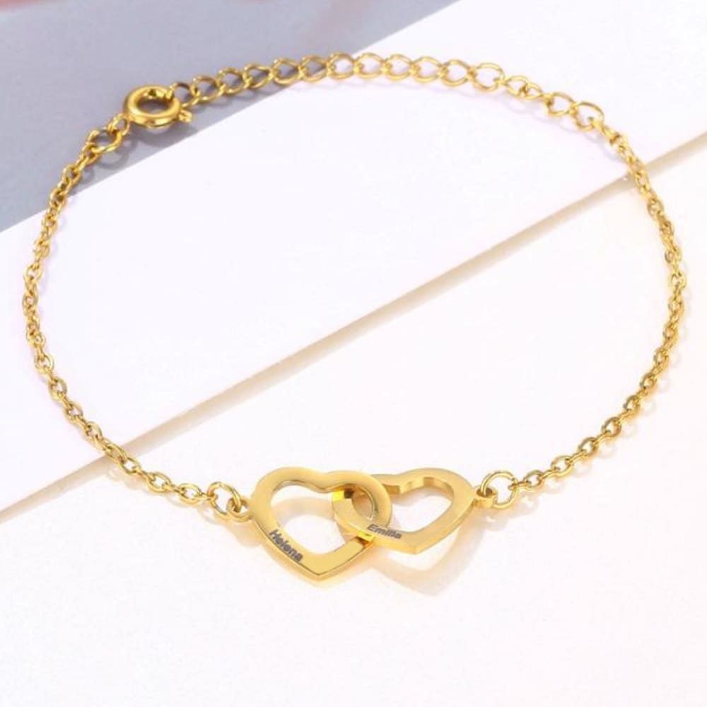 Bracelet LOANYA avec coeurs entrelacés