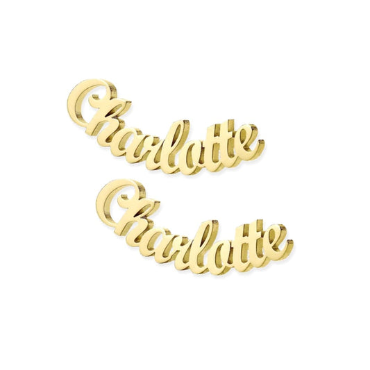 Boucles d'oreilles avec gravure personnalisée