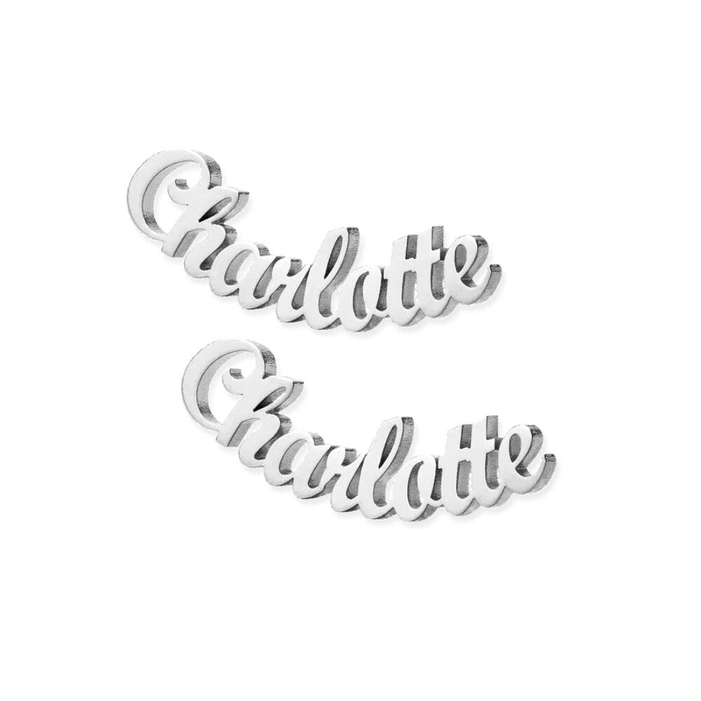 Boucles d'oreilles avec gravure personnalisée
