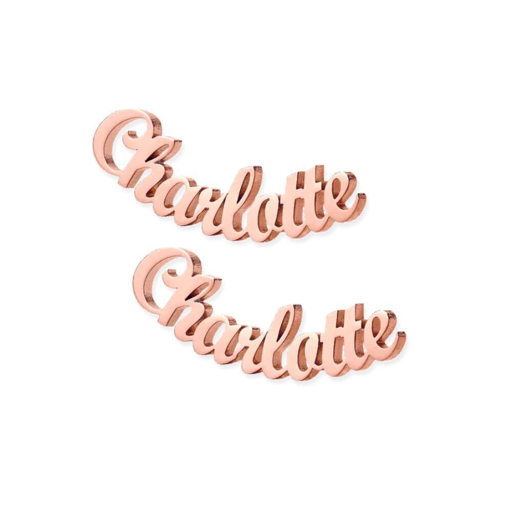 Boucles d'oreilles avec gravure personnalisée