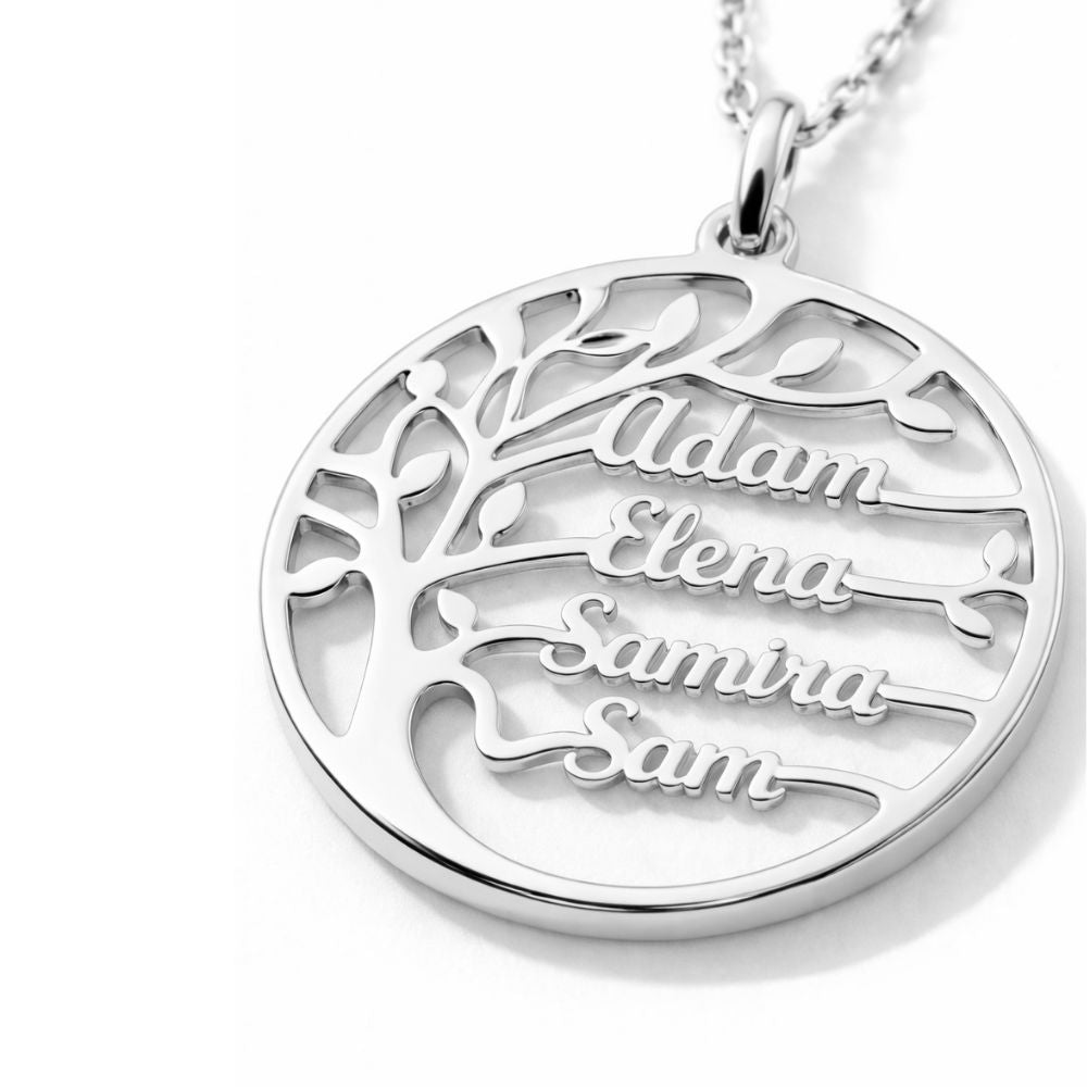 Collier Arbre de vie avec noms gravés