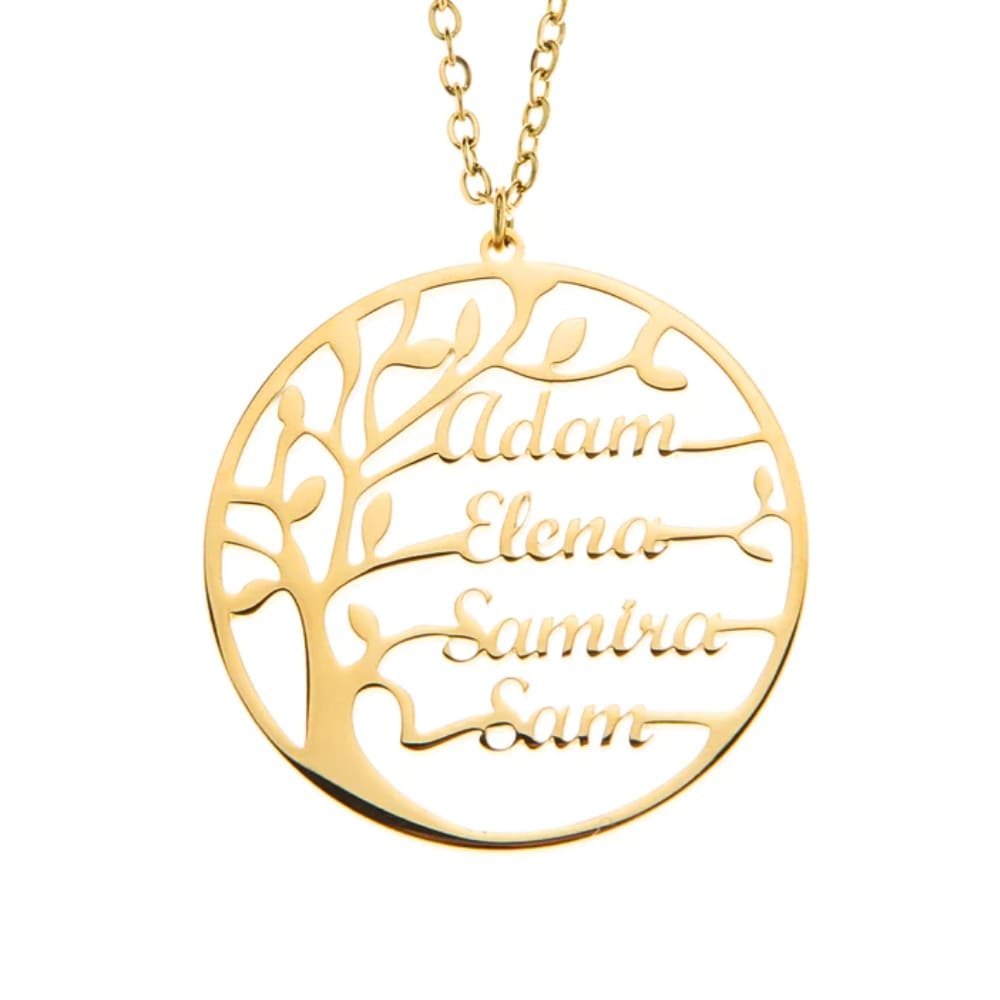 Collier Arbre de vie avec noms gravés
