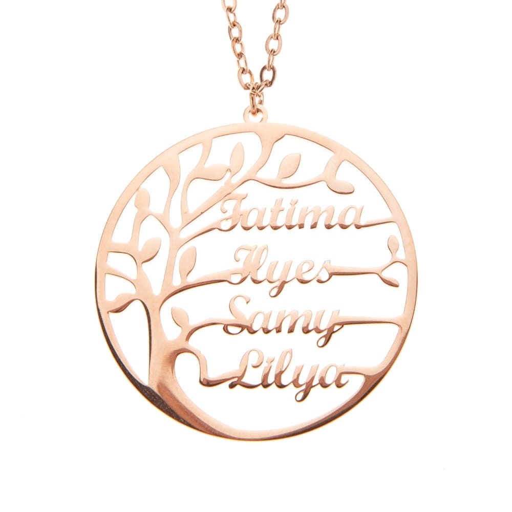 Collier Arbre de vie avec noms gravés