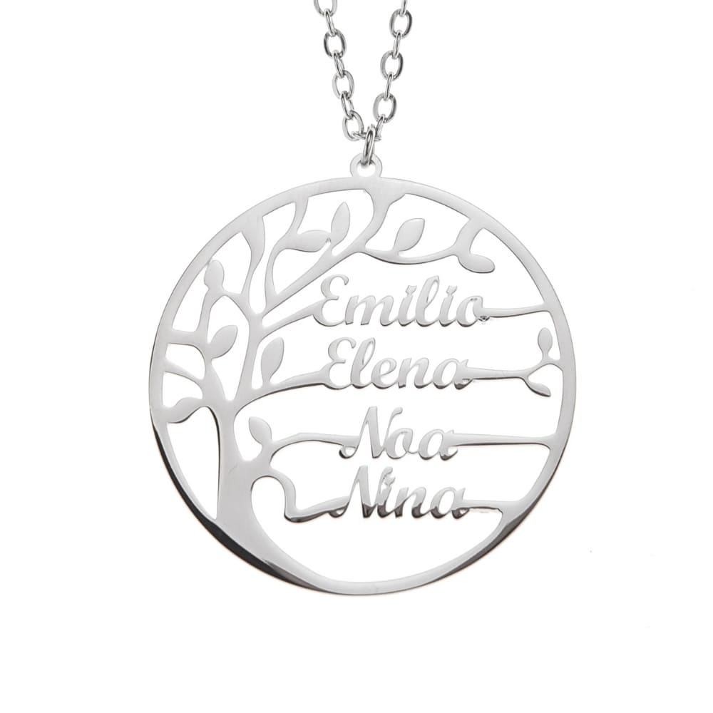 Collier Arbre de vie avec noms gravés