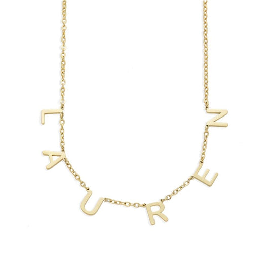 Collier prénom lettre LOANYA