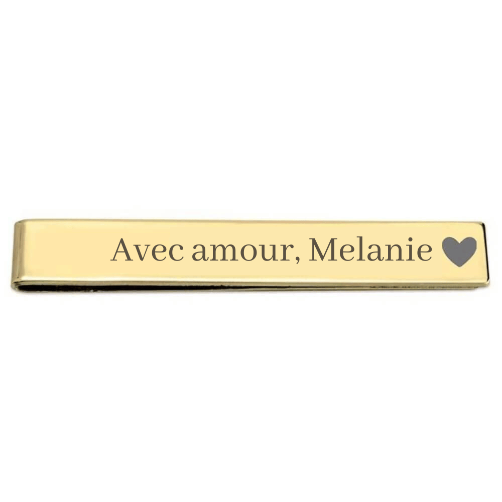 Épingle à cravate personnalisée