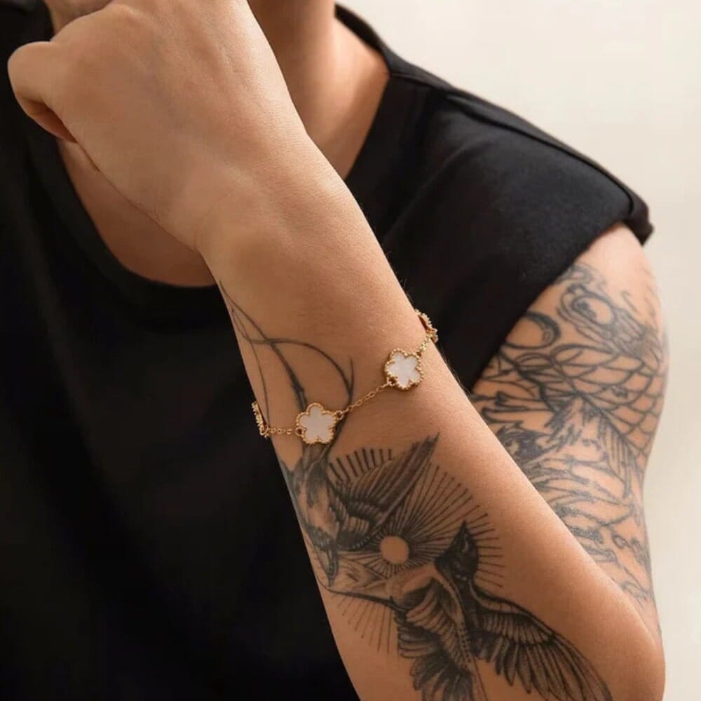 Klee Armband mit Gravur Bracelet Loanya