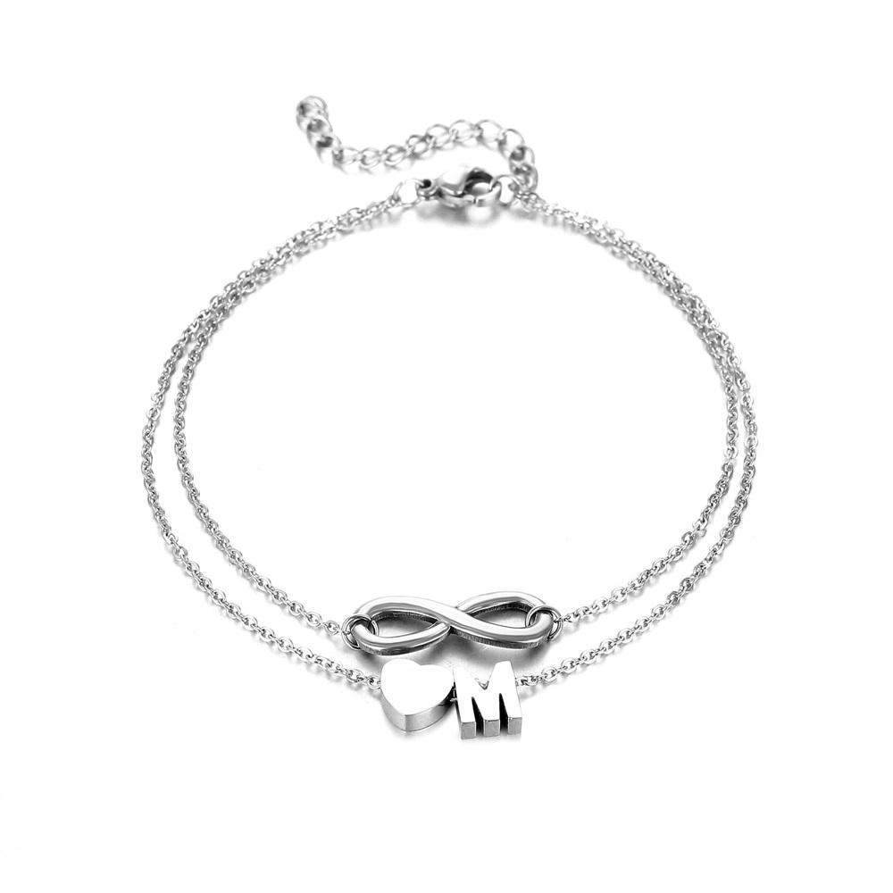 Bracelet de cheville infini