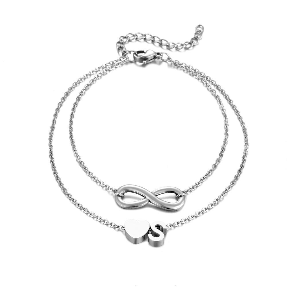 Bracelet de cheville infini