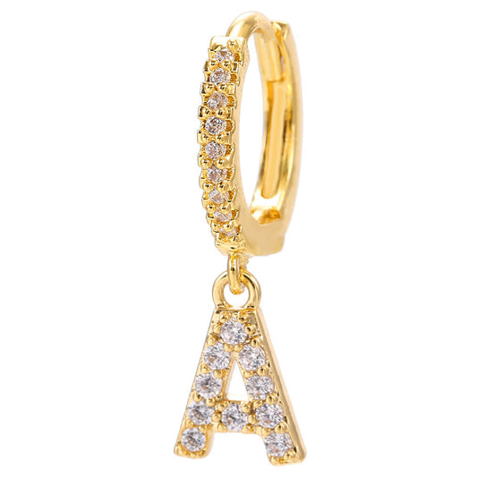 LOANYA Boucle d'oreille avec initiales