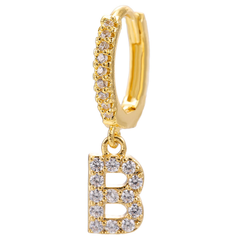 LOANYA Boucle d'oreille avec initiales