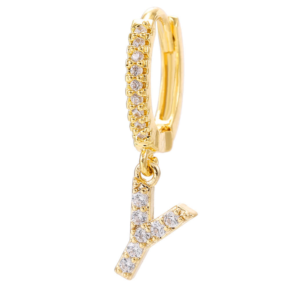 LOANYA Boucle d'oreille avec initiales