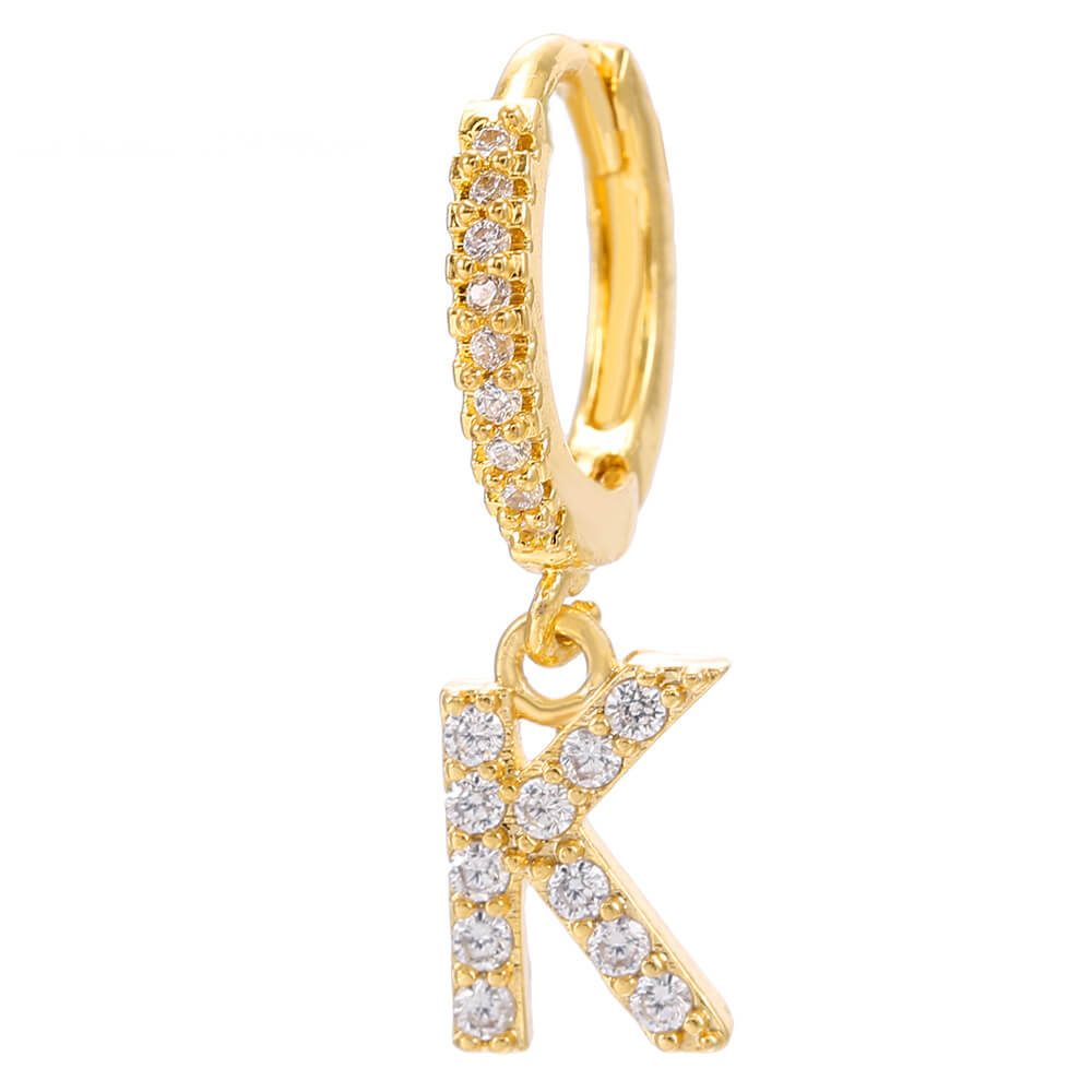 LOANYA Boucle d'oreille avec initiales