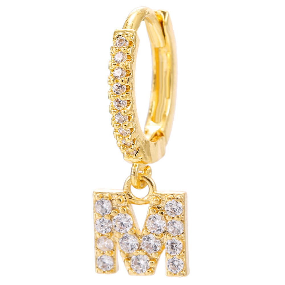 LOANYA Boucle d'oreille avec initiales