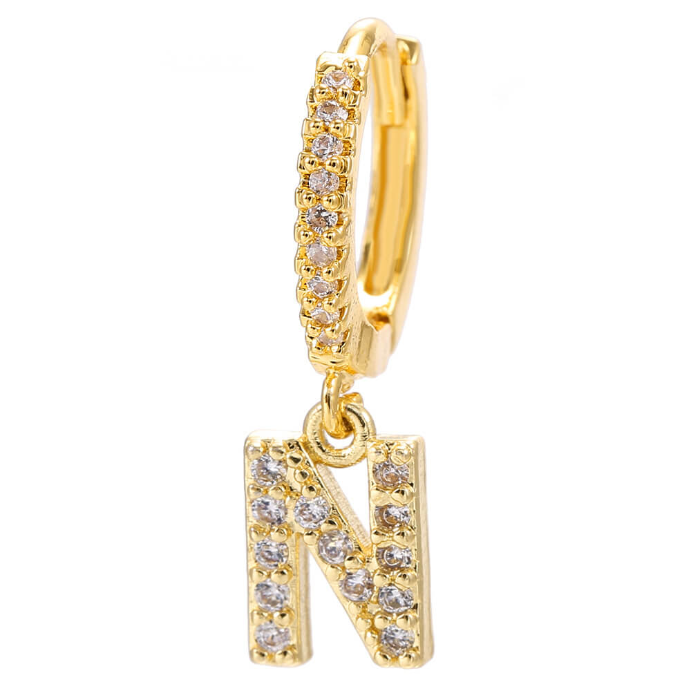LOANYA Boucle d'oreille avec initiales