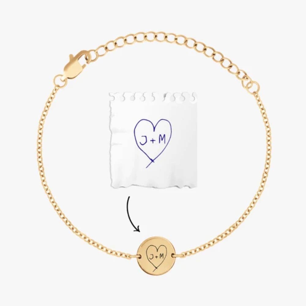 Armband mit persönlicher Gravur Bracelet Loanya Gold