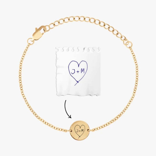 Armband mit persönlicher Gravur Bracelet Loanya Gold