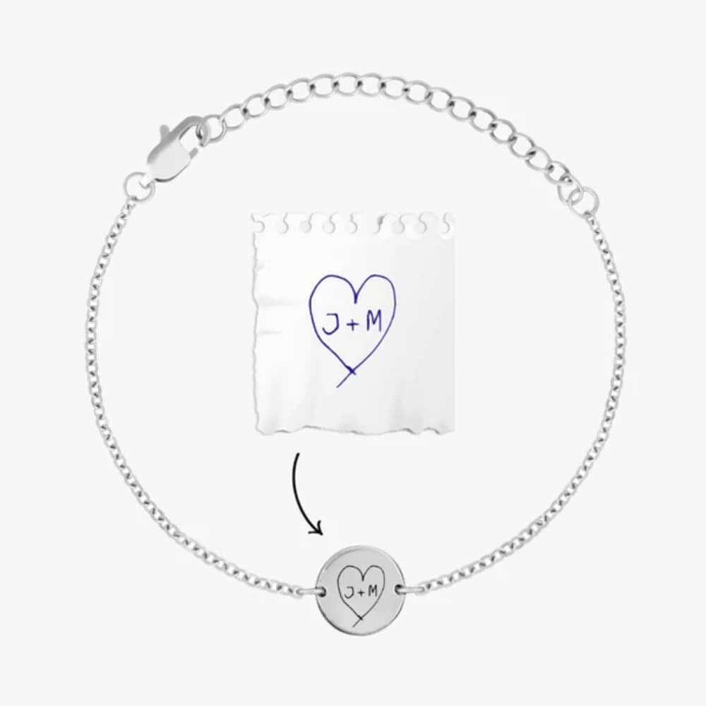 Armband mit persönlicher Gravur Bracelet Loanya Silber