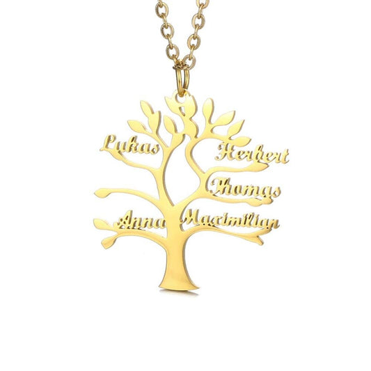Baum des Lebens Halskette Necklaces Loanya Gold 40 cm