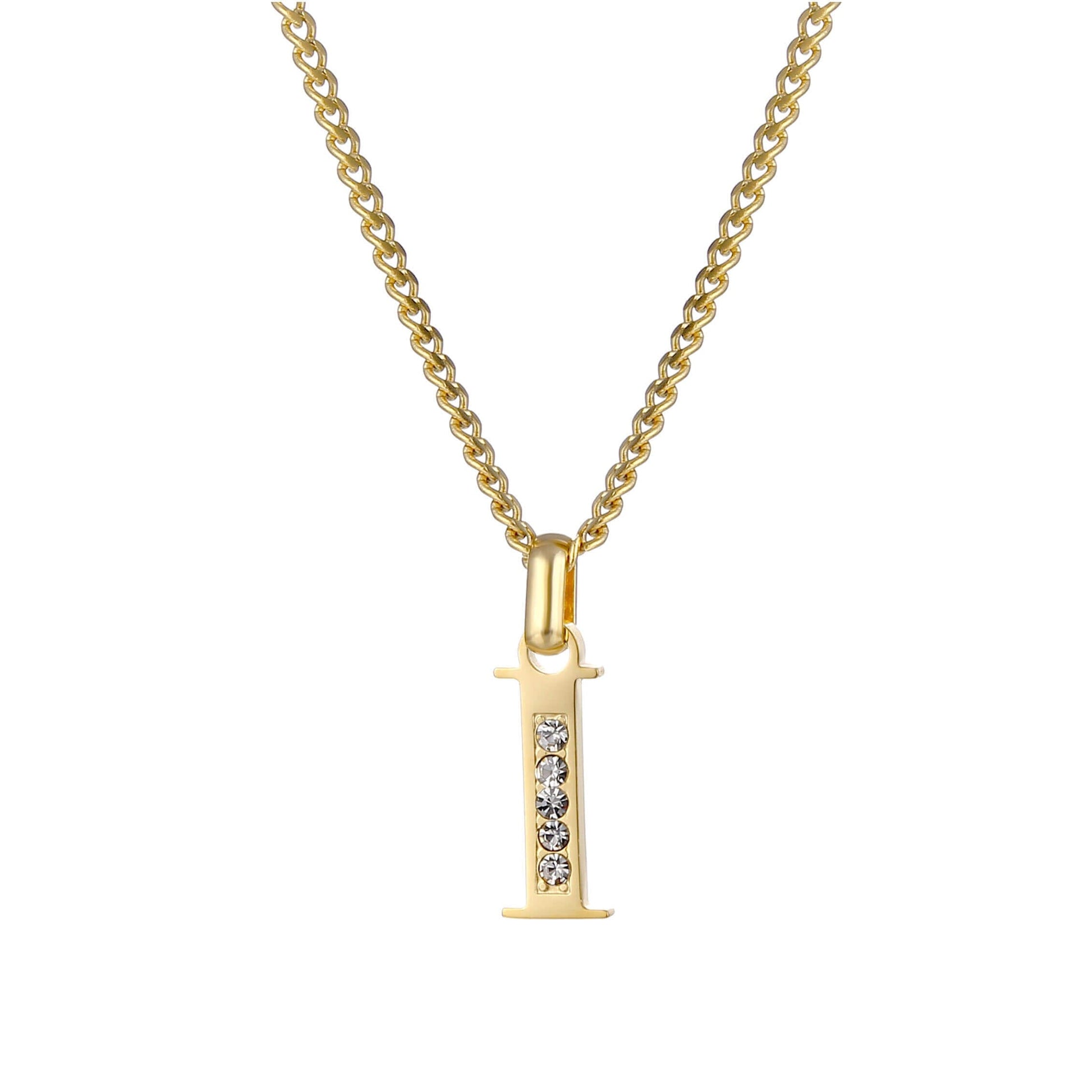 LOANYA Buchstaben Kette mit Zirkoniasteinen Necklaces Loanya I 35