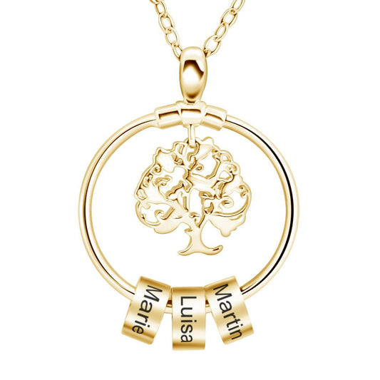 LOANYA Familienbaum Kette Loanya Gold 40 cm