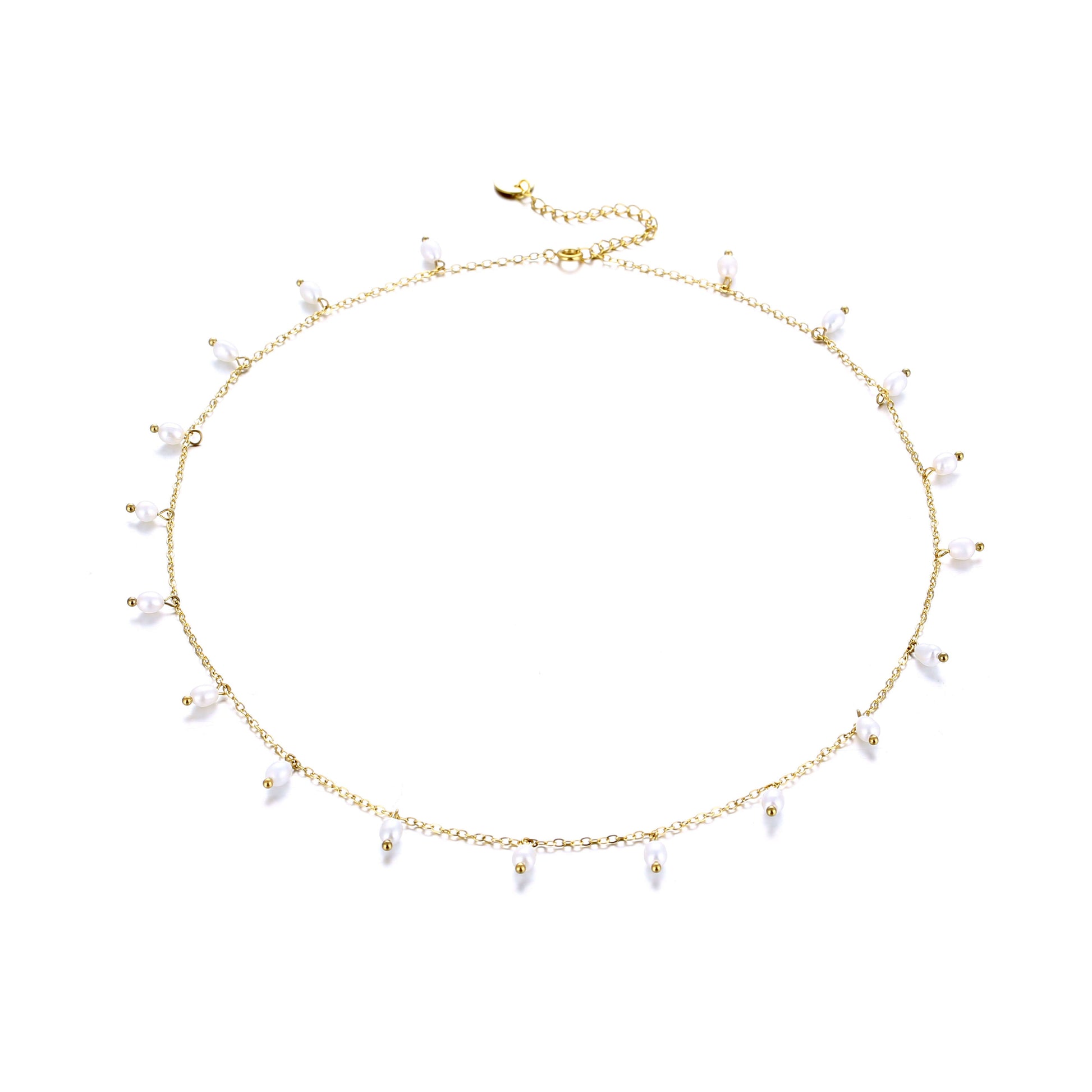 LOANYA Halskette mit Perlen und Gravur Necklaces Loanya