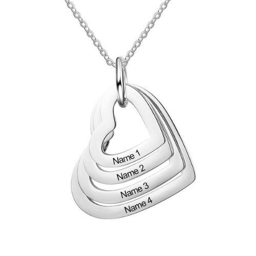 LOANYA Kette mit personalisierten Herzen Loanya 40 cm 4
