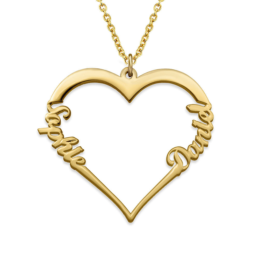 LOANYA personalisierte Herzkette Loanya Gold 40 cm