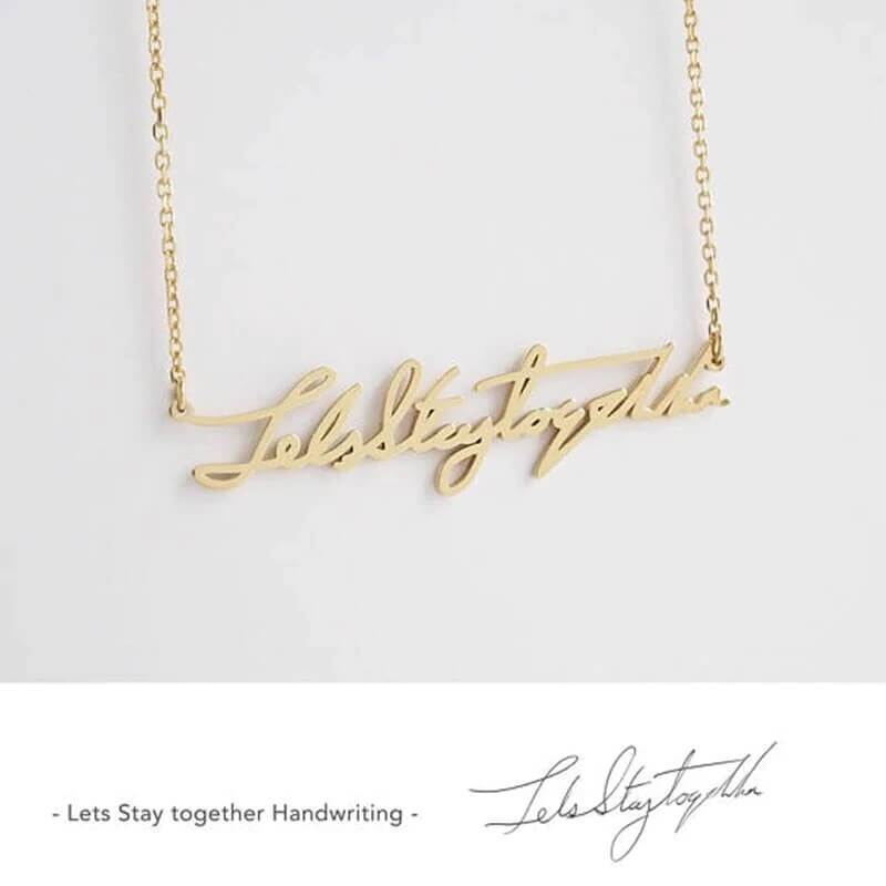 LOANYA Schmuck aus Deiner Handschrift Loanya Gold Halskette
