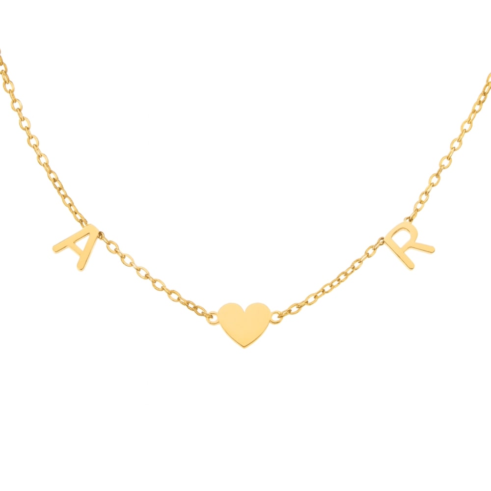 Collier Cœur Initiales – Un symbole de votre lien