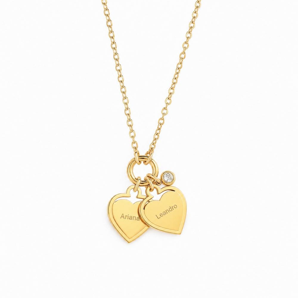 Collier à cœurs personnalisés