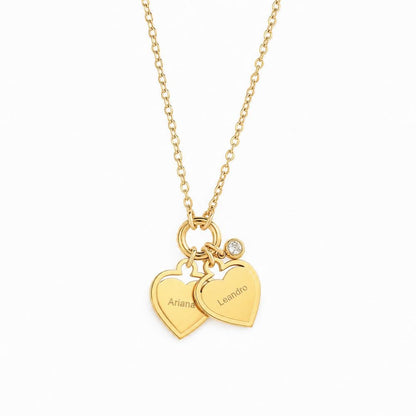 Collier à cœurs personnalisés
