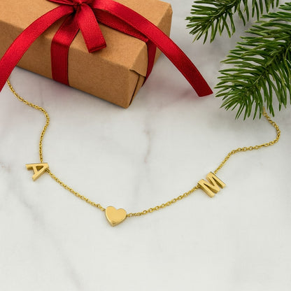 Collier Cœur Initiales – Un symbole de votre lien