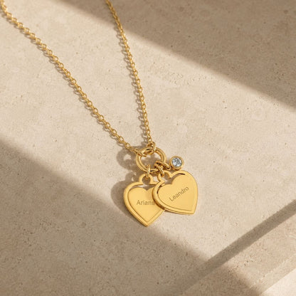 Collier à cœurs personnalisés