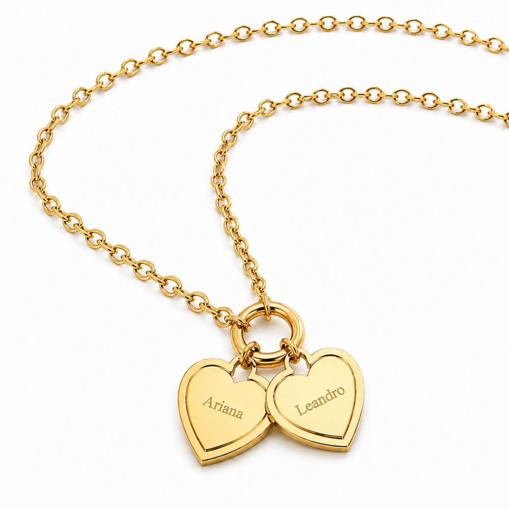 Collier à cœurs personnalisés