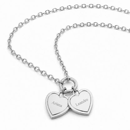 Collier à cœurs personnalisés