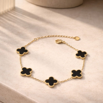 Bracelet Trèfle avec Gravure Personnalisée