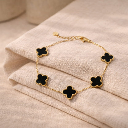 Bracelet Trèfle avec Gravure Personnalisée
