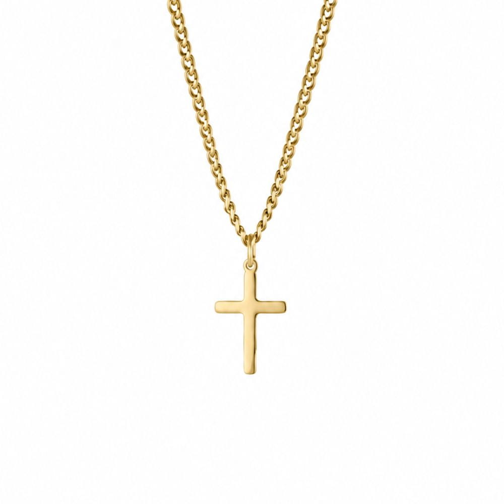 Collier avec croix | Or 18K