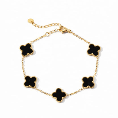 Bracelet Trèfle avec Gravure Personnalisée