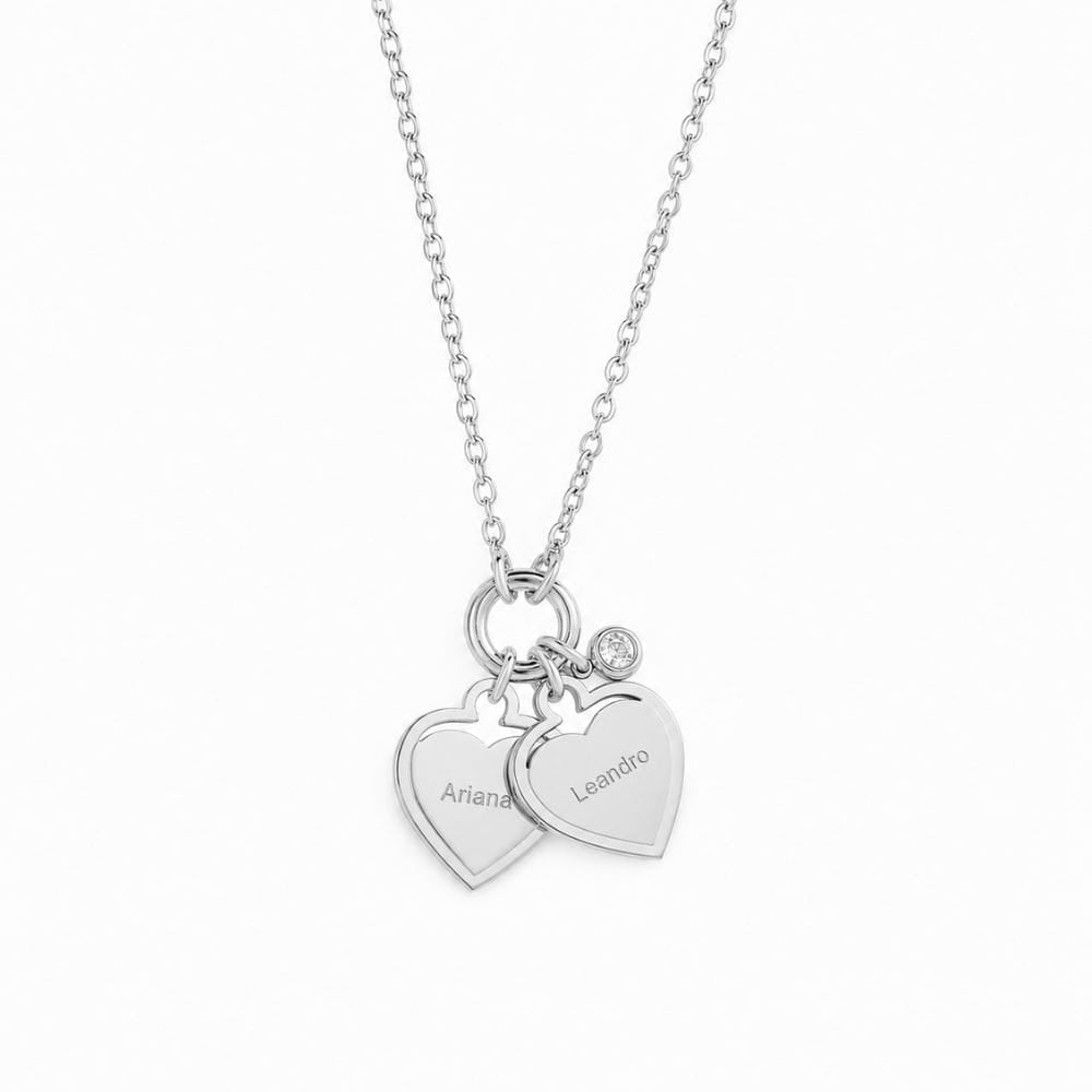 Collier à cœurs personnalisés