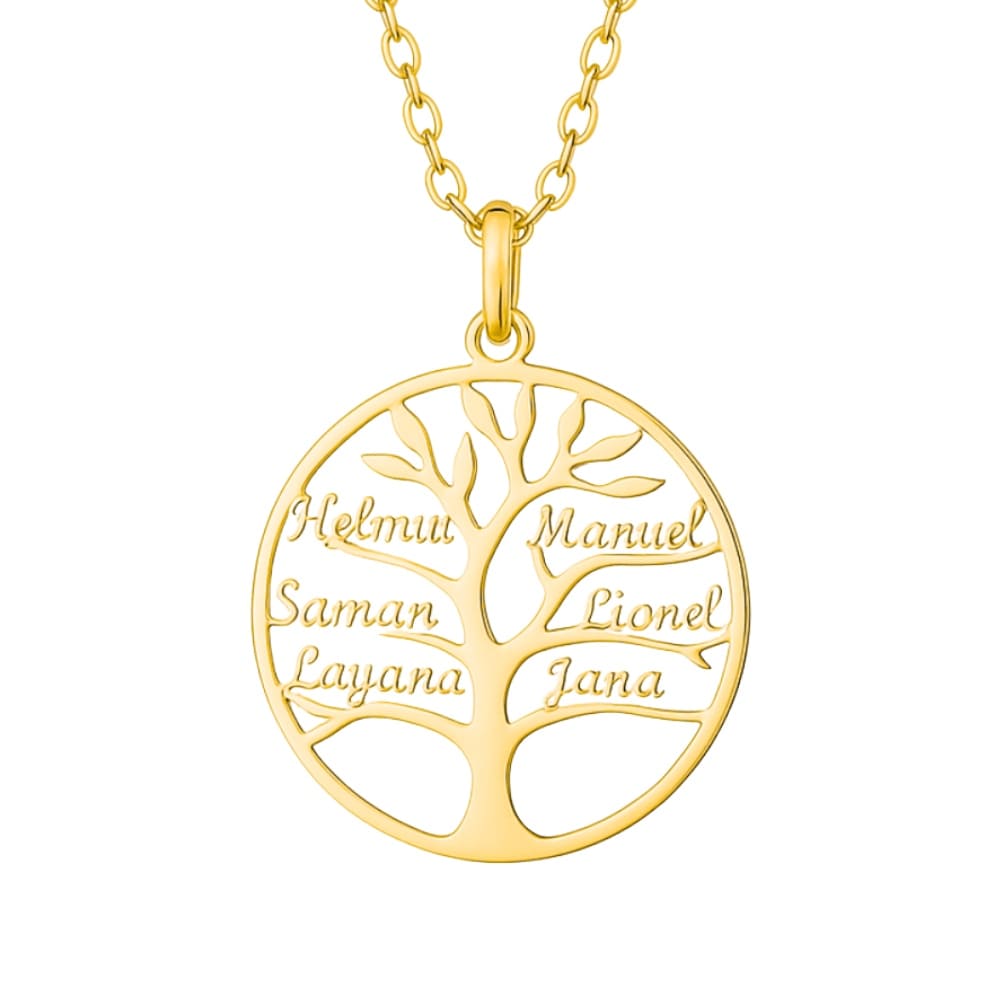 Chaîne arbre de vie avec gravure