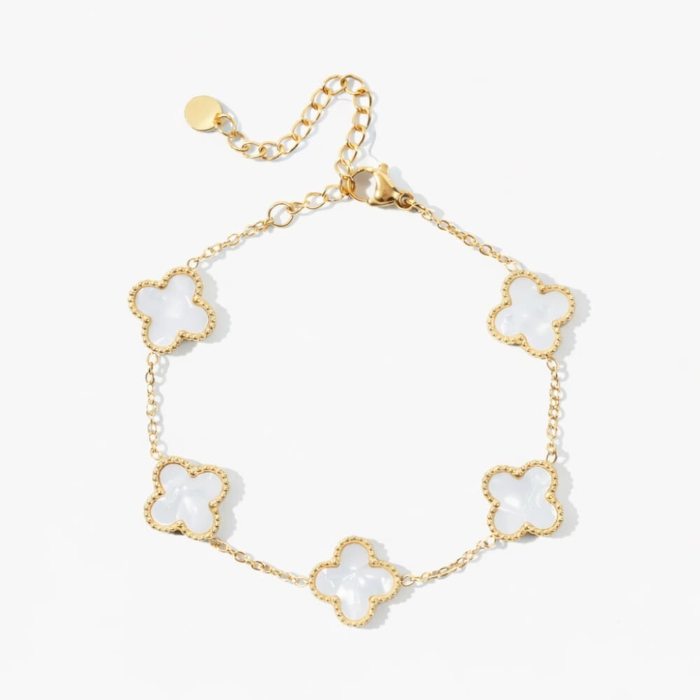 Bracelet Trèfle avec Gravure Personnalisée