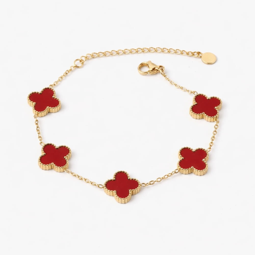 Bracelet Trèfle avec Gravure Personnalisée