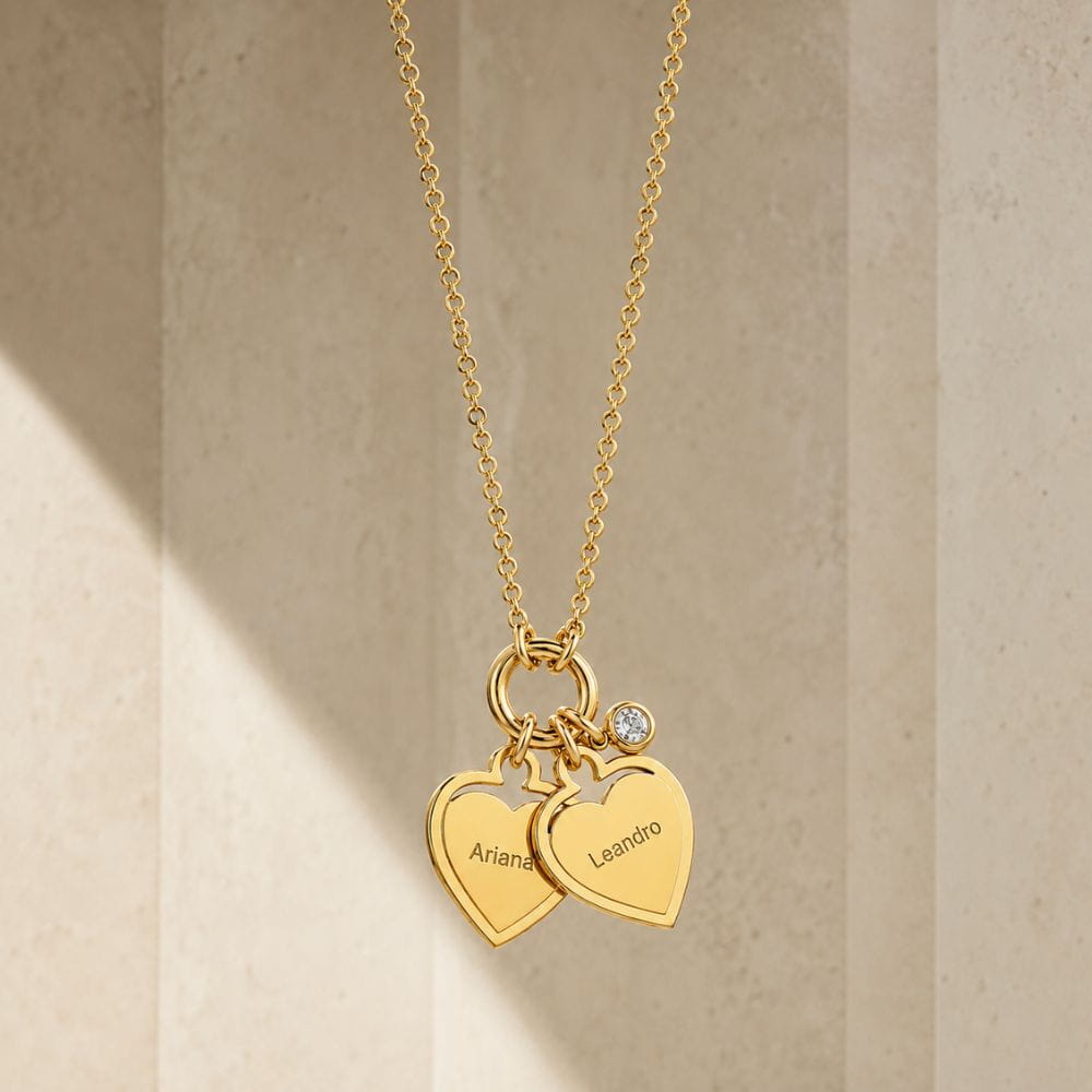 Collier à cœurs personnalisés