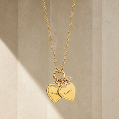 Collier à cœurs personnalisés