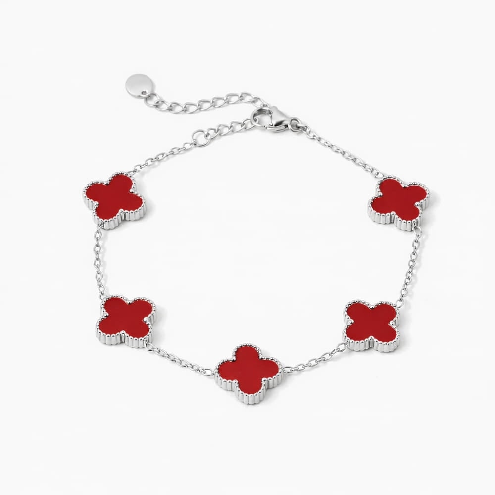 Bracelet Trèfle avec Gravure Personnalisée