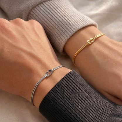 Bracelets Couple Nœud d'Éternité (Lot de 2)