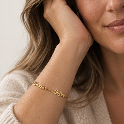 Bracelet Personnalisable avec 3 Prénoms
